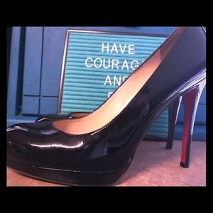 Christian Louboutin Black Patent Heels